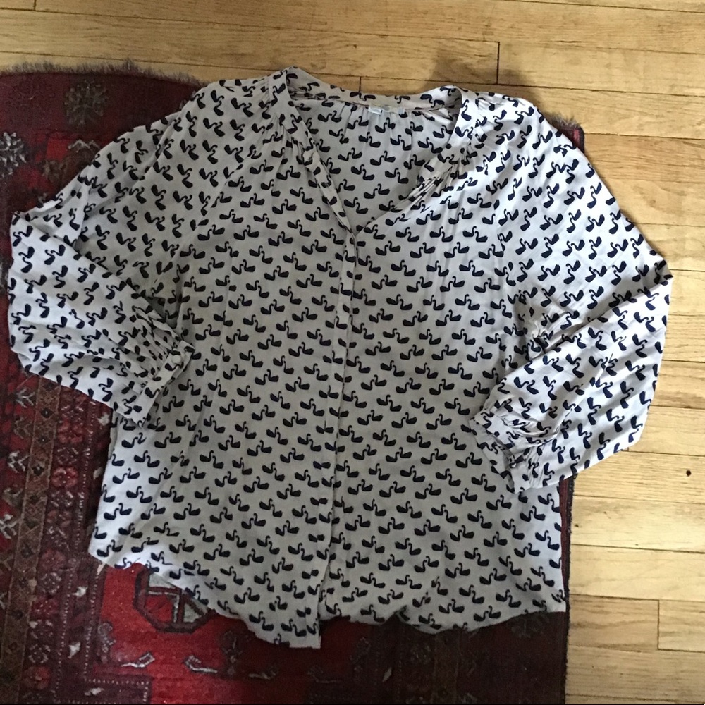 🦢 Swan Print Blouse From Boden 🦢